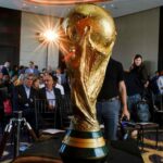 Official World Cup Trophy appears at FIFA/Frito Lay news conference ahead of 2026 World Cup